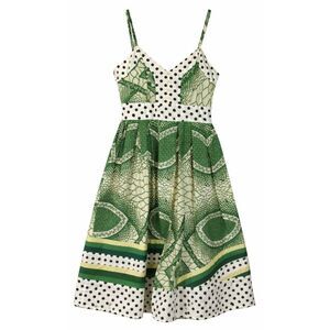 trelise cooper womens size 4 green shift dress  midi summer sun fairy boho